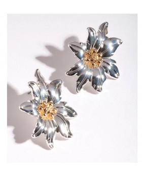 Mixed Uneven Flower Stud Earrings for Women & Girls